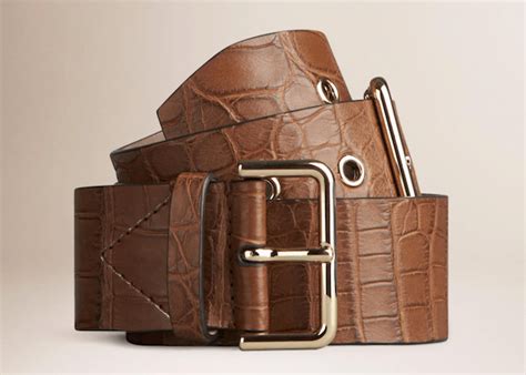 burberry crocodile belt|Women’s Designer Belts .